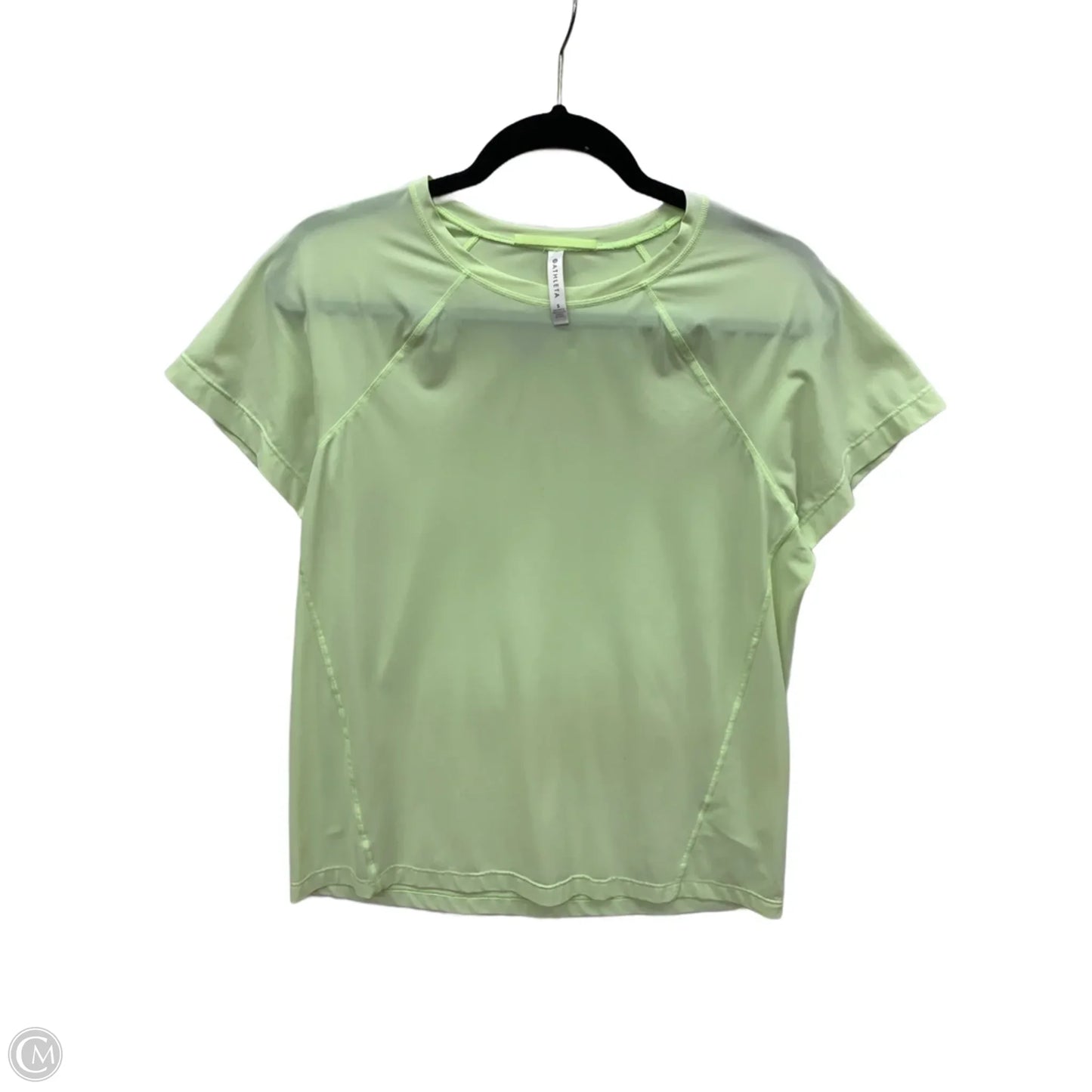 Athletic Top Long Sleeve Crewneck By Athleta In Green, Size: S