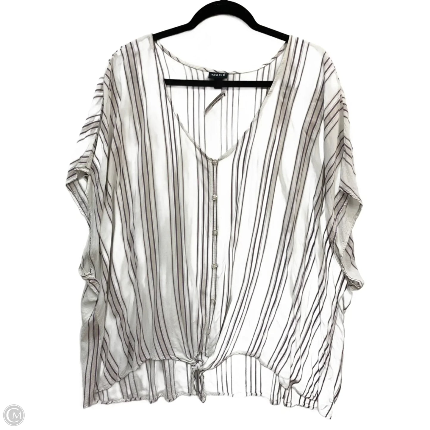 Top Sleeveless By Torrid In White, Size: 28