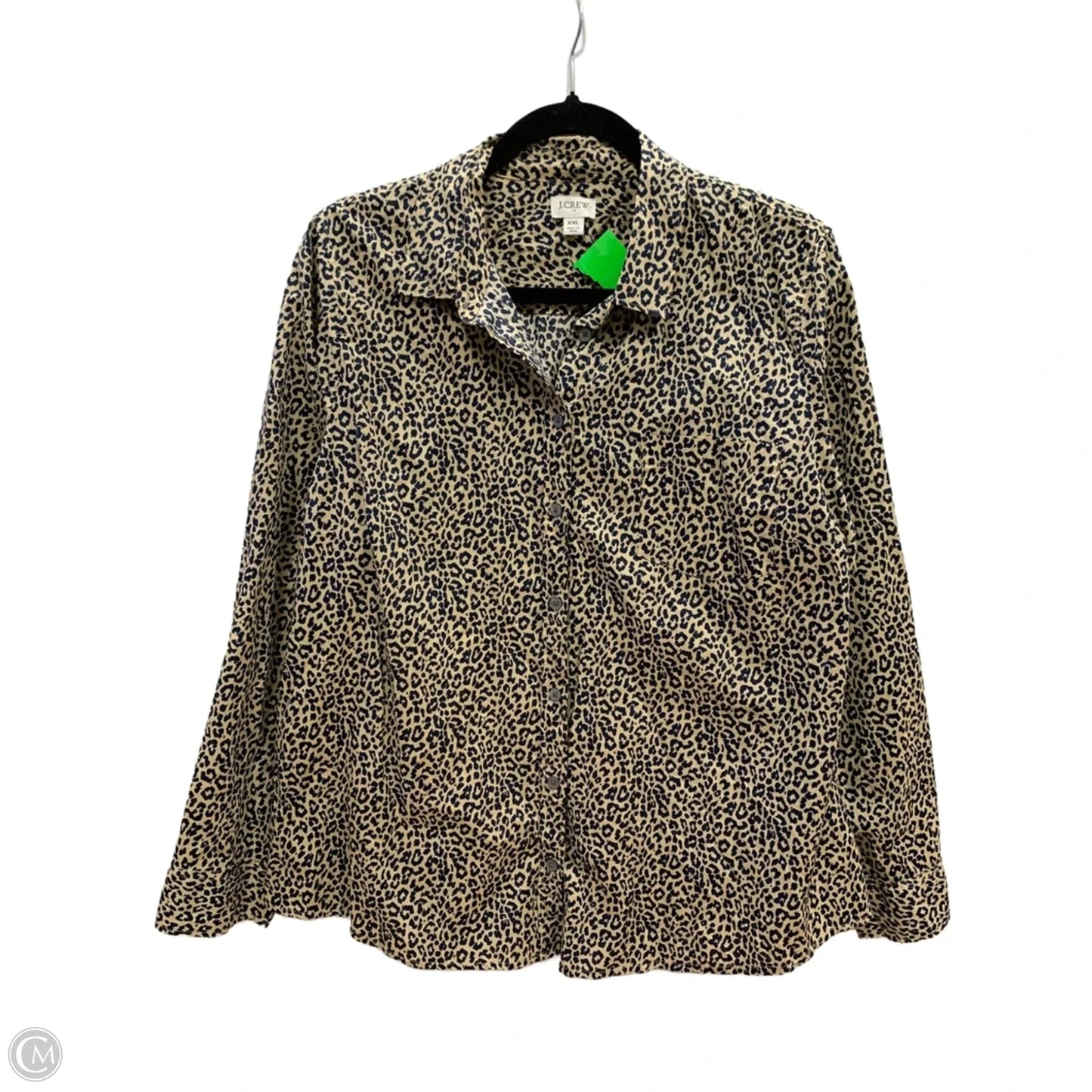 Top Long Sleeve By J. Crew In Animal Print, Size: Xxl