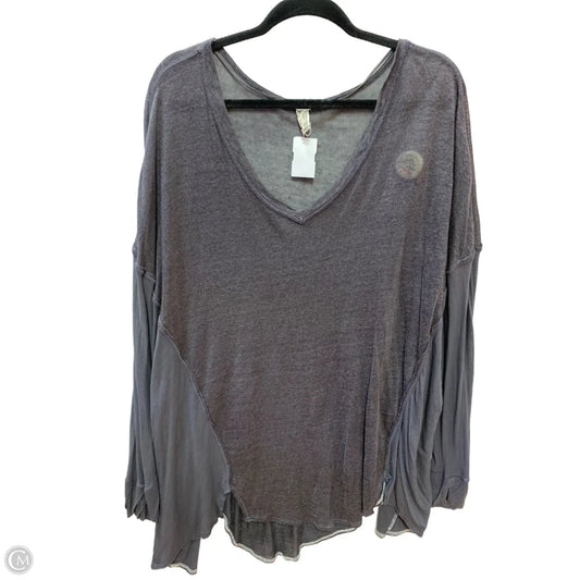 Top Long Sleeve By We The Free In Grey, Size: M
