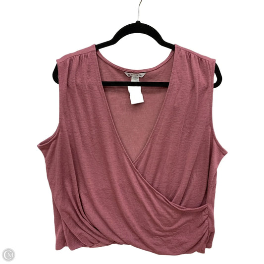 Athletic Top Short Sleeve By Athleta In Pink, Size: 1x