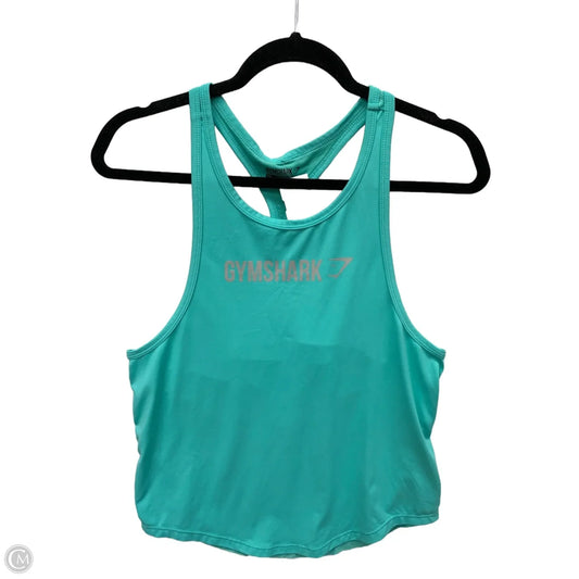 Athletic Tank Top By Gym Shark In Teal, Size: L