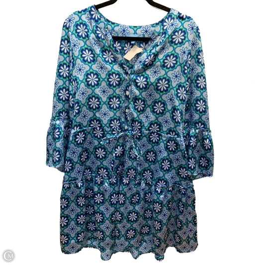 Dress Casual Midi By Draper James In Blue, Size: M