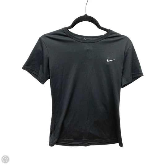 Athletic Top Short Sleeve By Nike In Black, Size: M