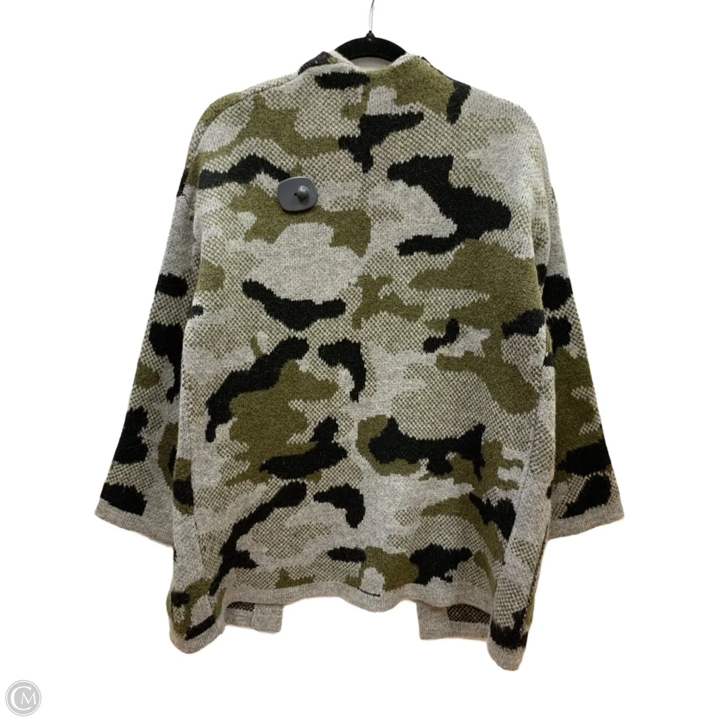 Sweater Cardigan By Anthropologie In Camouflage Print, Size: Xxs