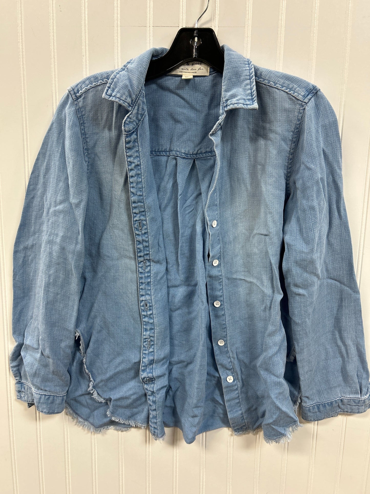 Top Ls By Cloth & Stone In Blue, Size:Xs