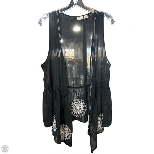 Kimono By Cato In Black & White, Size: 1x