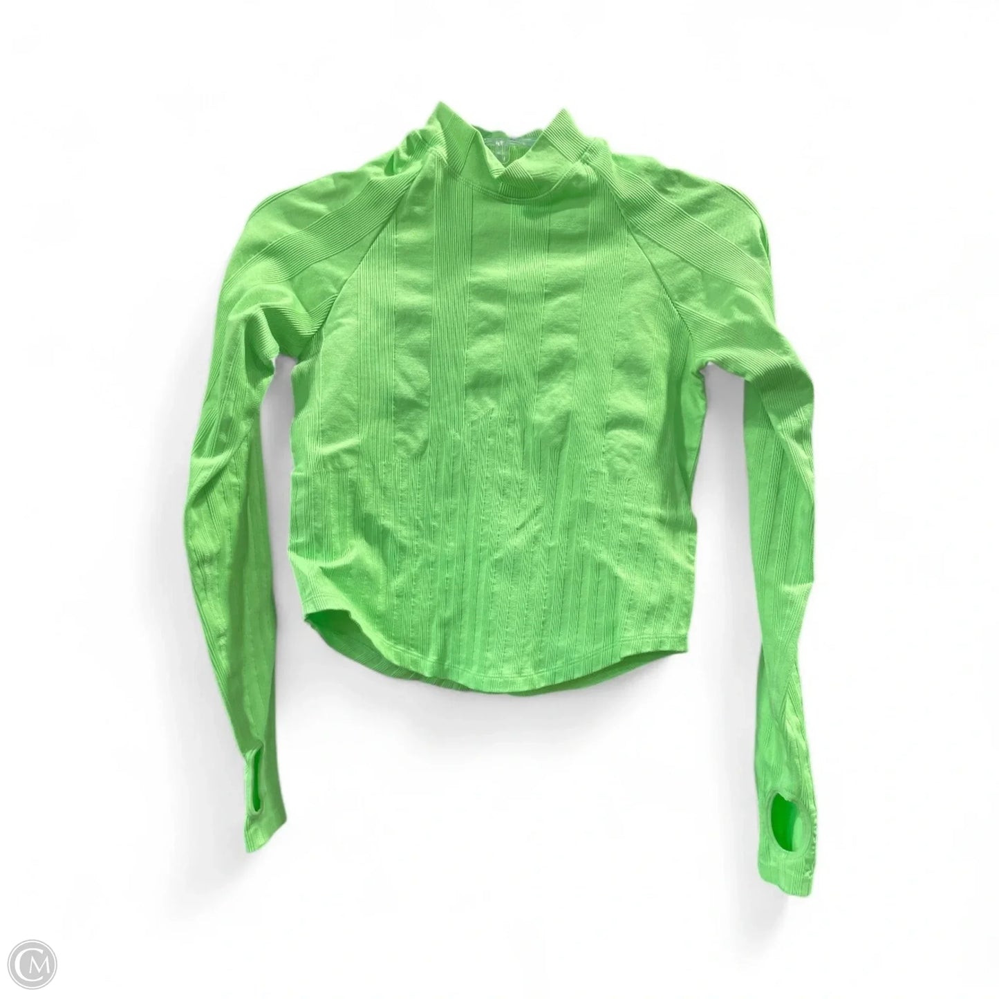 Athletic Top Long Sleeve Crewneck By Free People In Green, Size: Xs