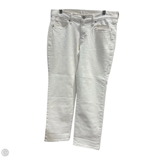 Jeans Straight By Lucky Brand In Cream Denim, Size: 4
