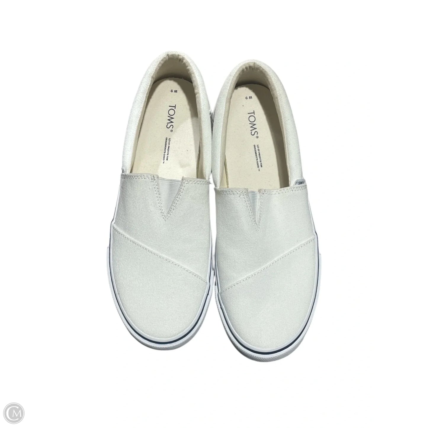Shoes Flats By Toms In White, Size: 9