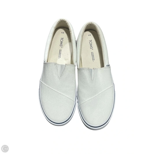 Shoes Flats By Toms In White, Size: 9
