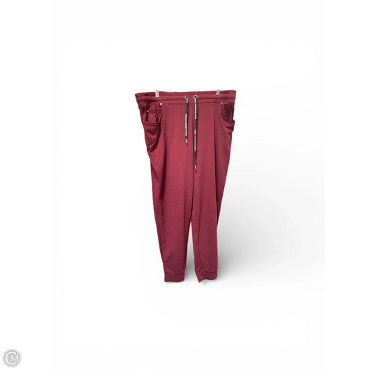Pants Designer By Karl Lagerfeld In Red, Size: Xl