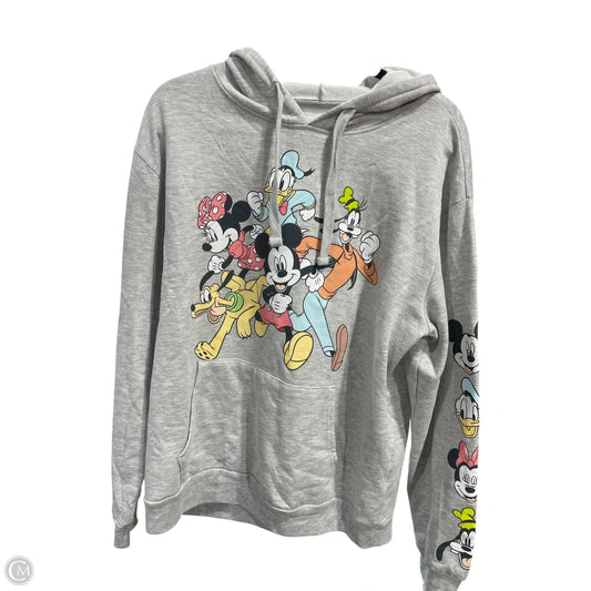 Sweatshirt Hoodie By Disney Store In Grey, Size: Xl