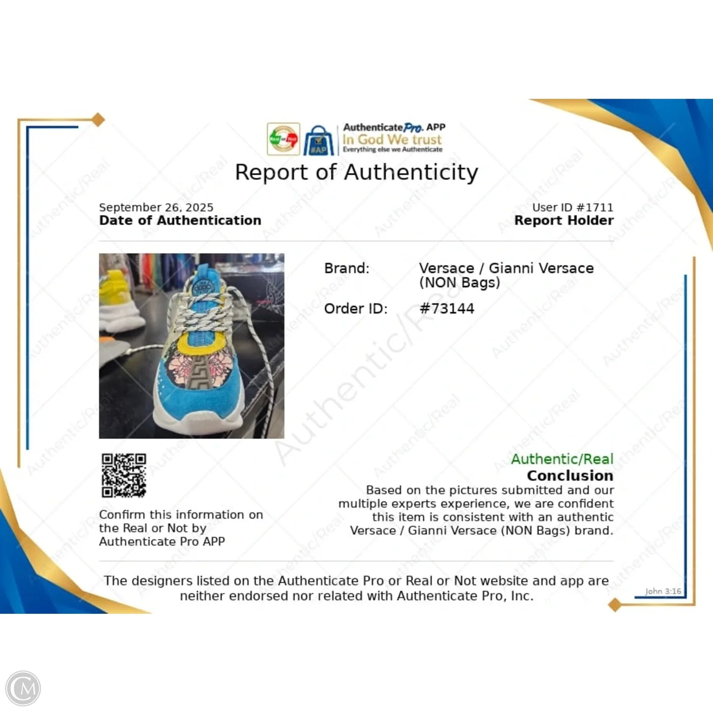 Shoes Luxury Designer By Versace In Multi-colored, Size: 7