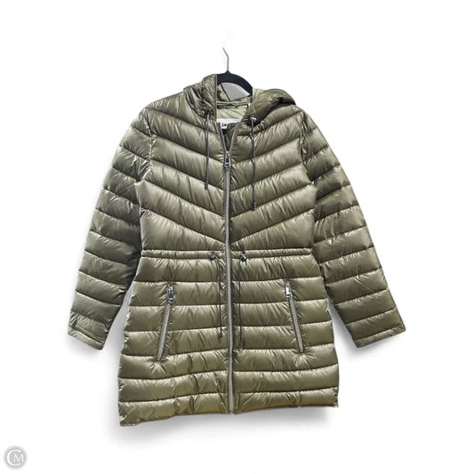 Coat Puffer & Quilted By Dkny In Green, Size: Xs