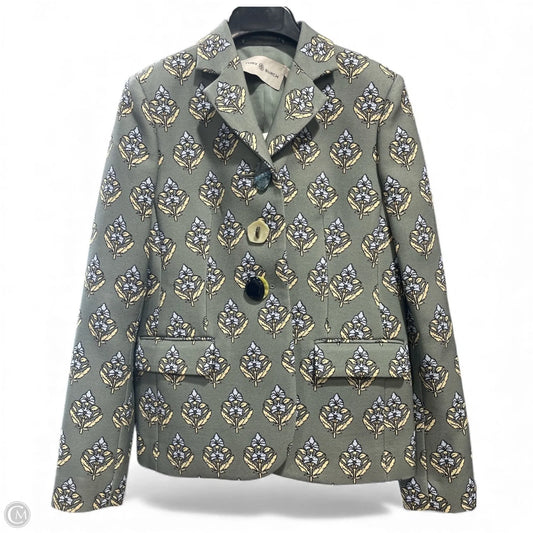 Blazer Designer By Tory Burch In Floral Print, Size: 4