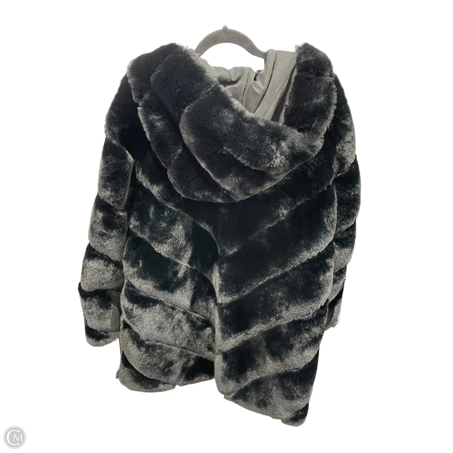 Coat Faux Fur & Sherpa By Bcbgeneration In Black, Size: Xl