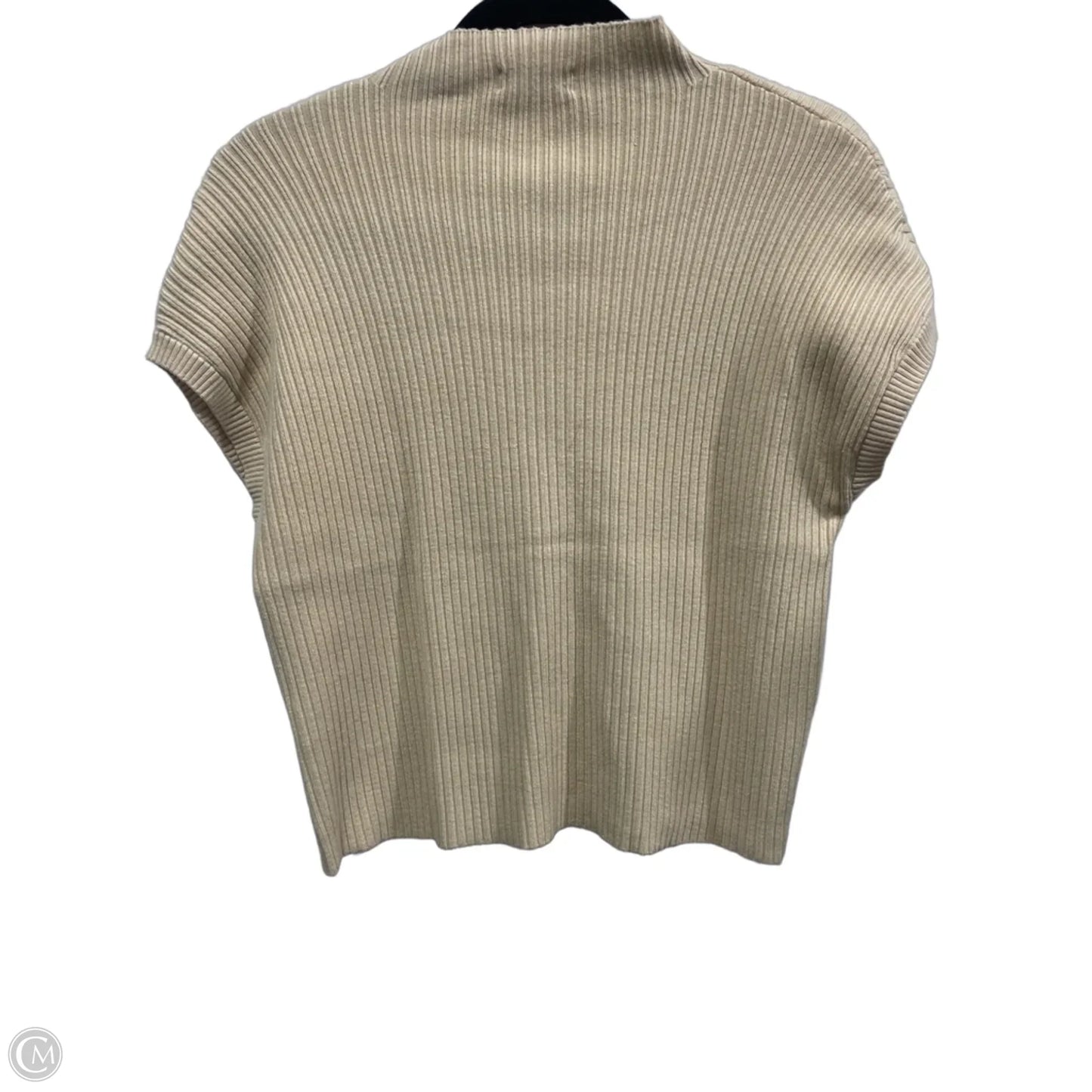 Top Short Sleeve By Clothes Mentor In Cream, Size: S