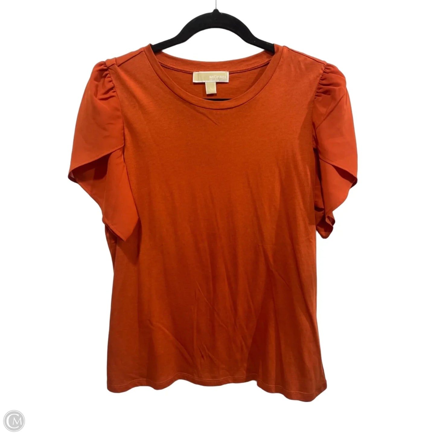 Top Short Sleeve By Michael By Michael Kors In Orange, Size: L