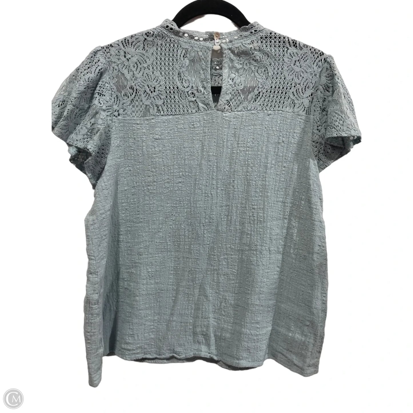 Top Short Sleeve By Entro In Blue, Size: L