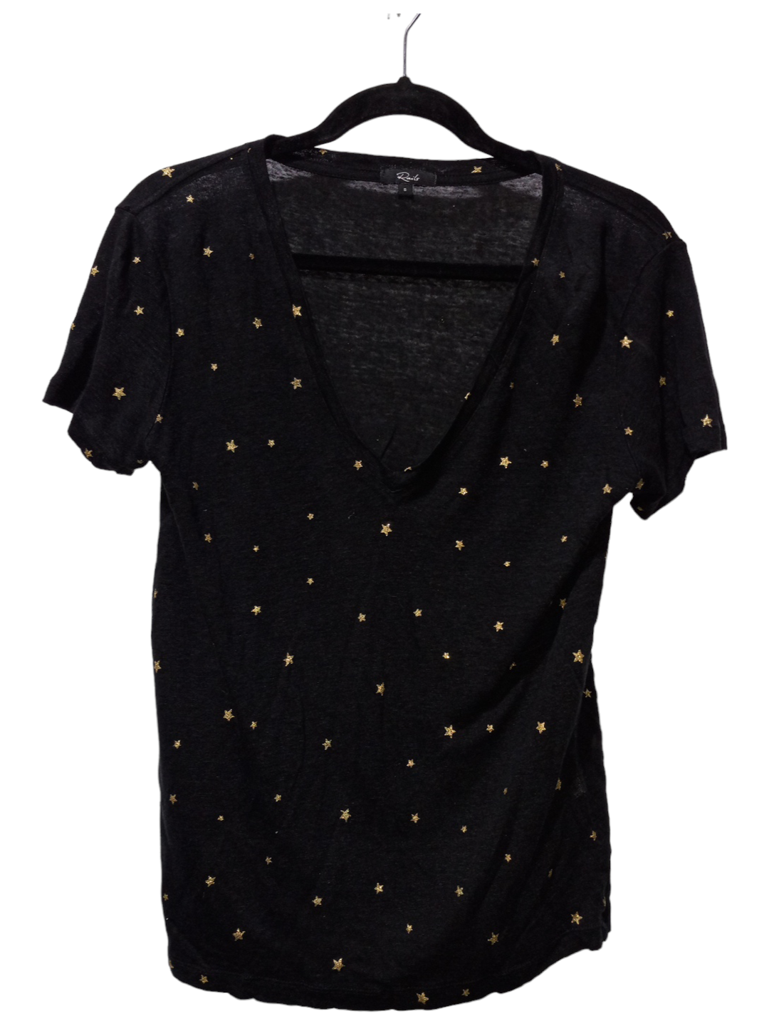 Black & Gold Top Short Sleeve Rails, Size S