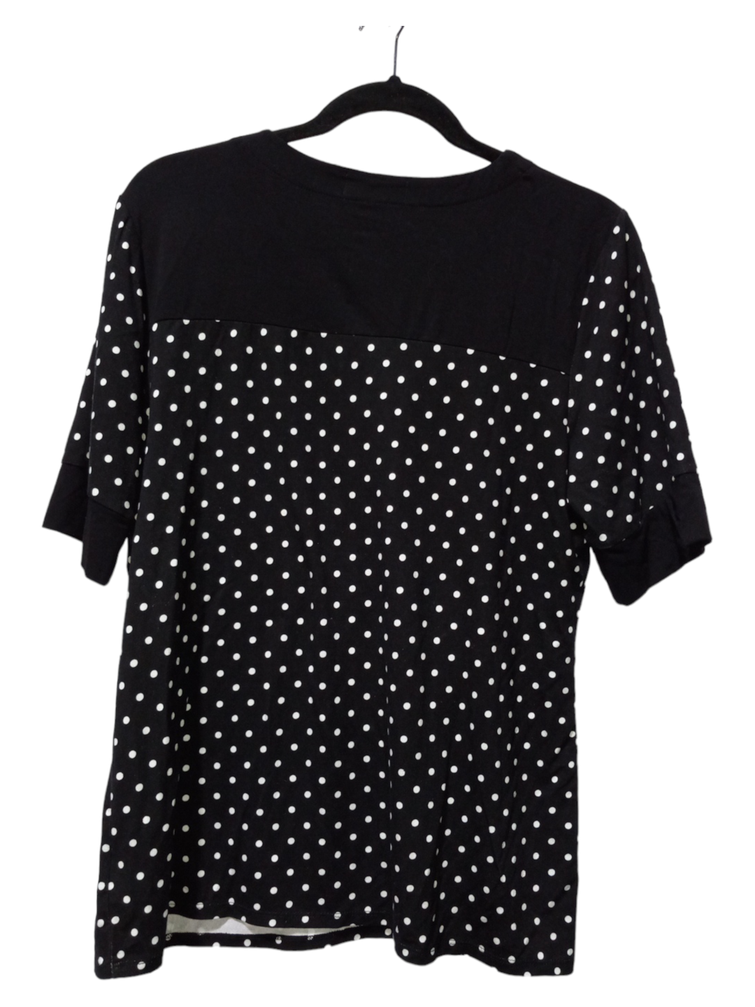 Polkadot Pattern Top Short Sleeve Liz Claiborne, Size L