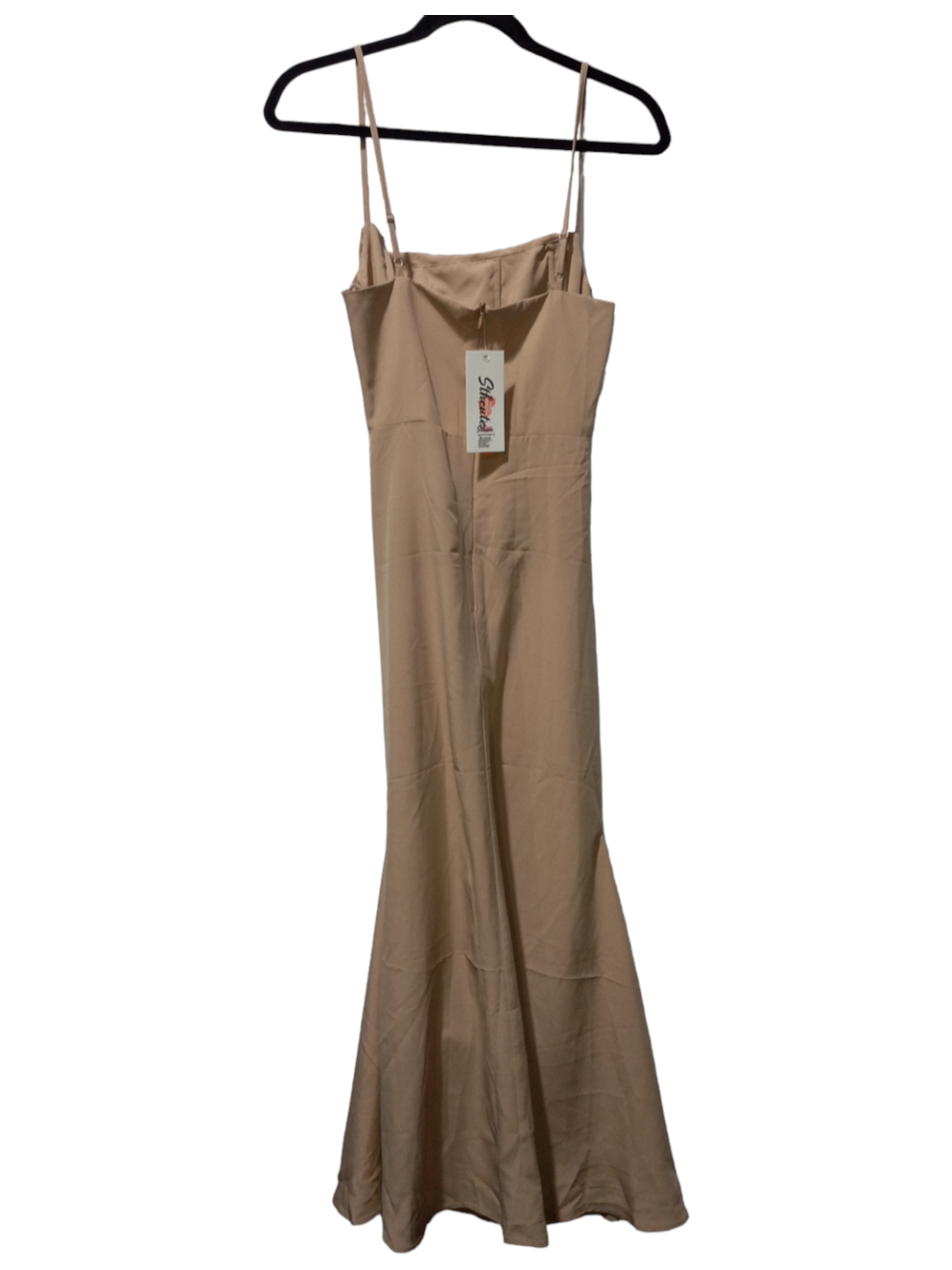 Tan Dress Party Long Clothes Mentor, Size S