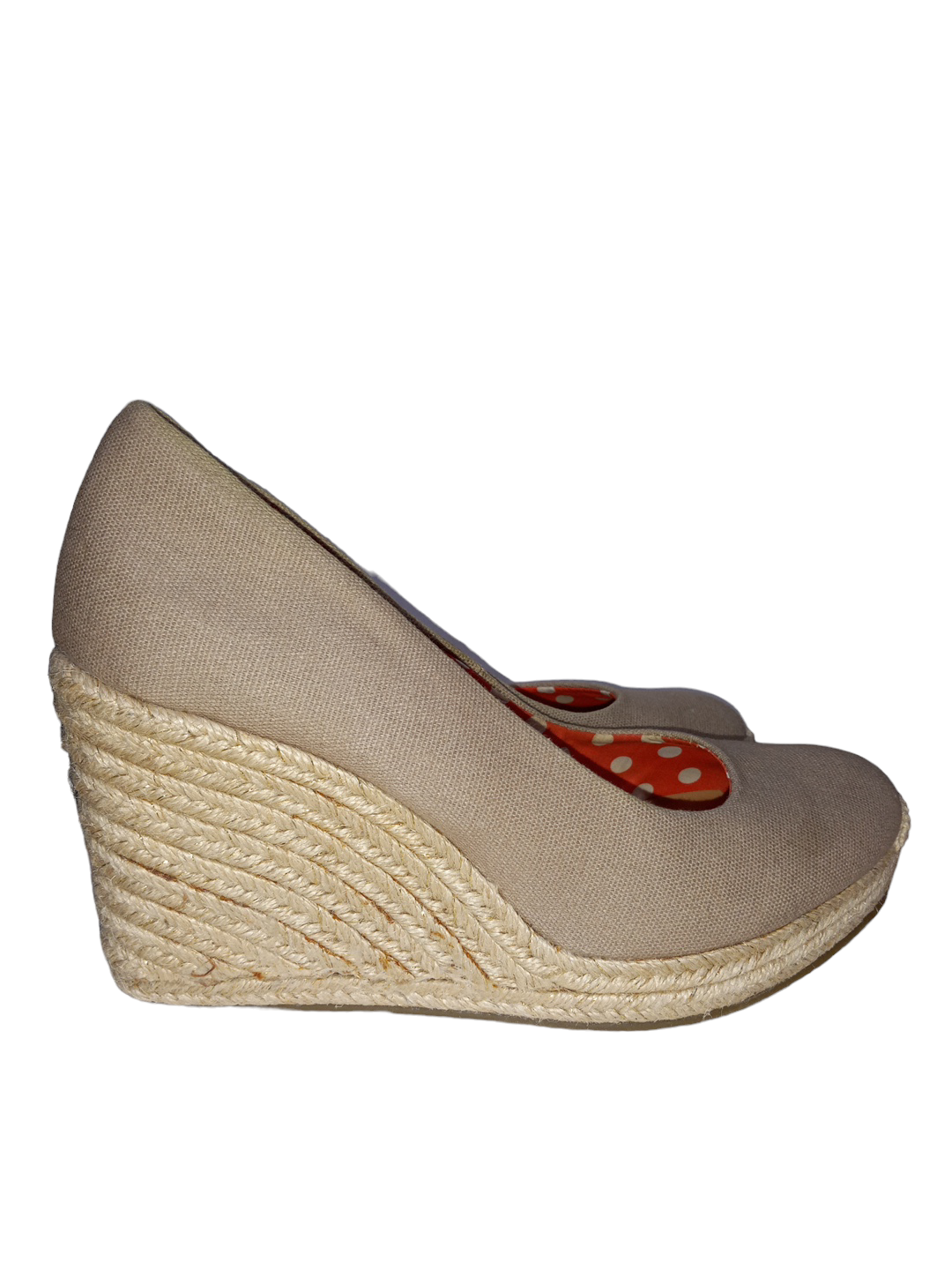 Tan Shoes Heels Wedge Merona, Size 10