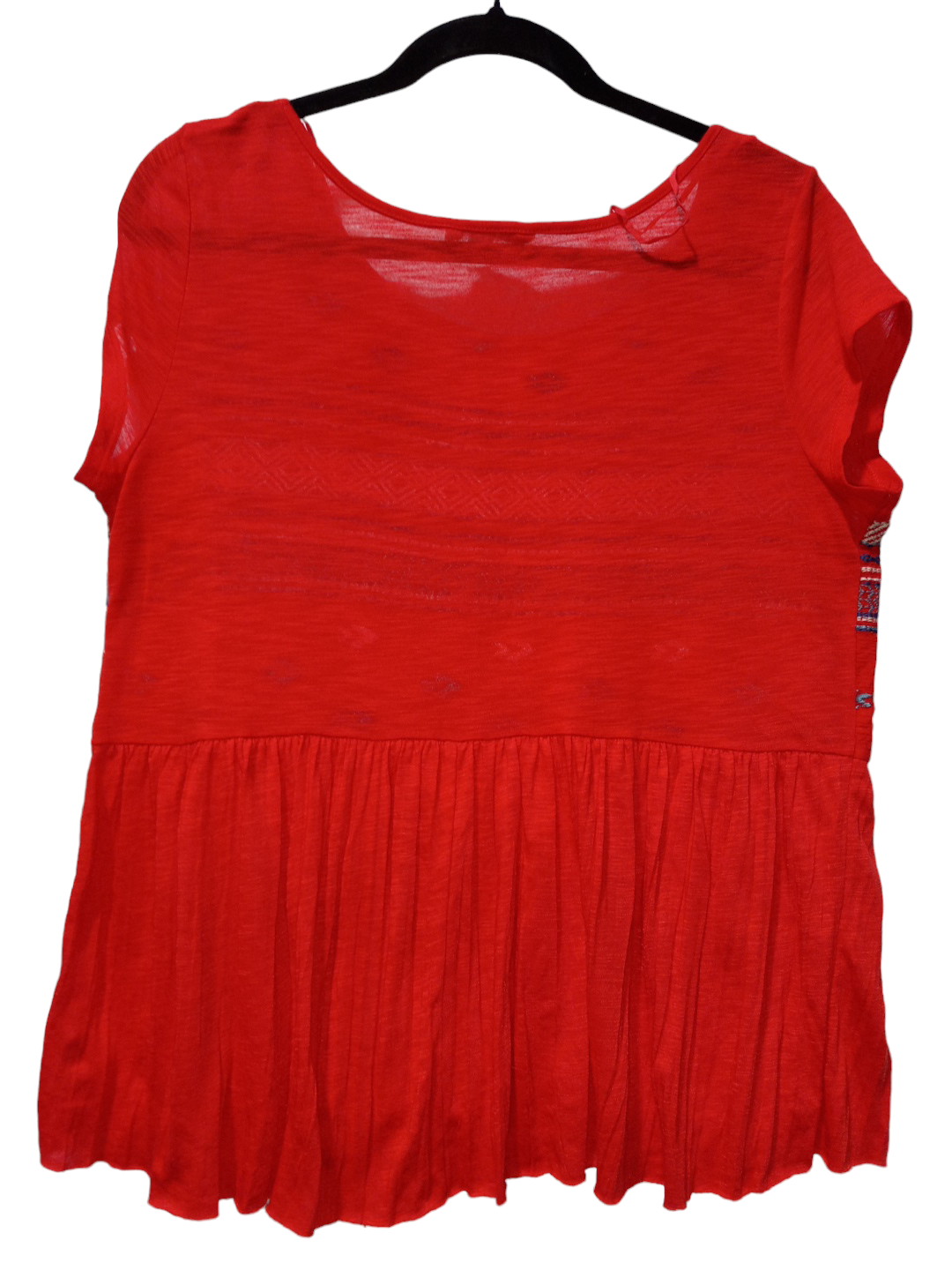 Blue & Red & White Top Short Sleeve American Eagle, Size L