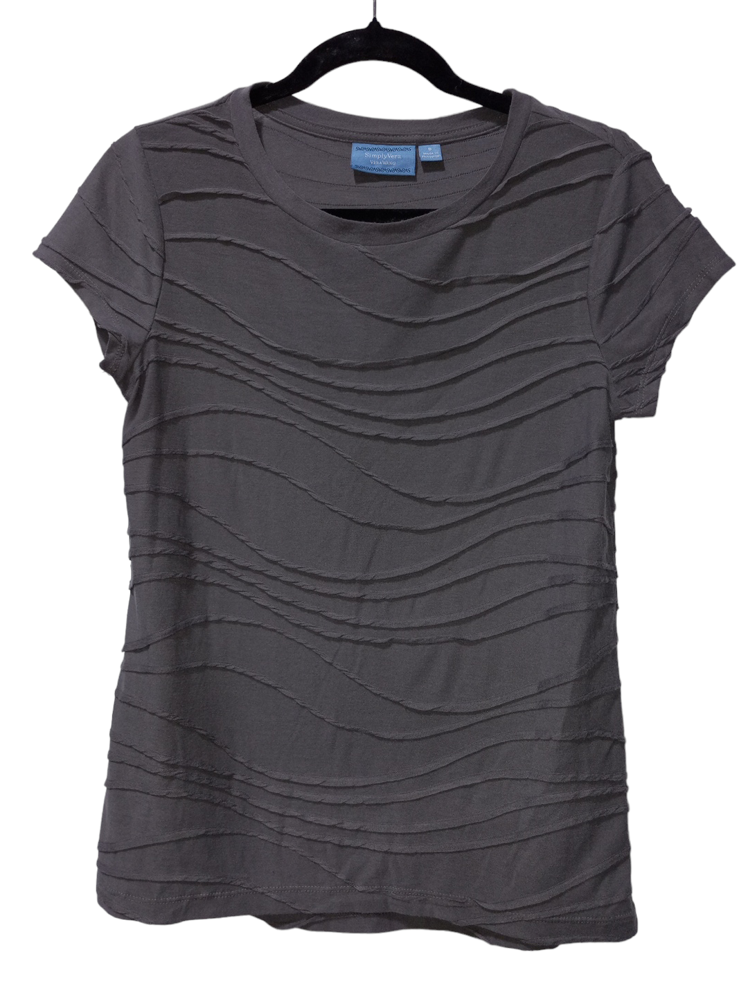 Grey Top Short Sleeve Simply Vera, Size S