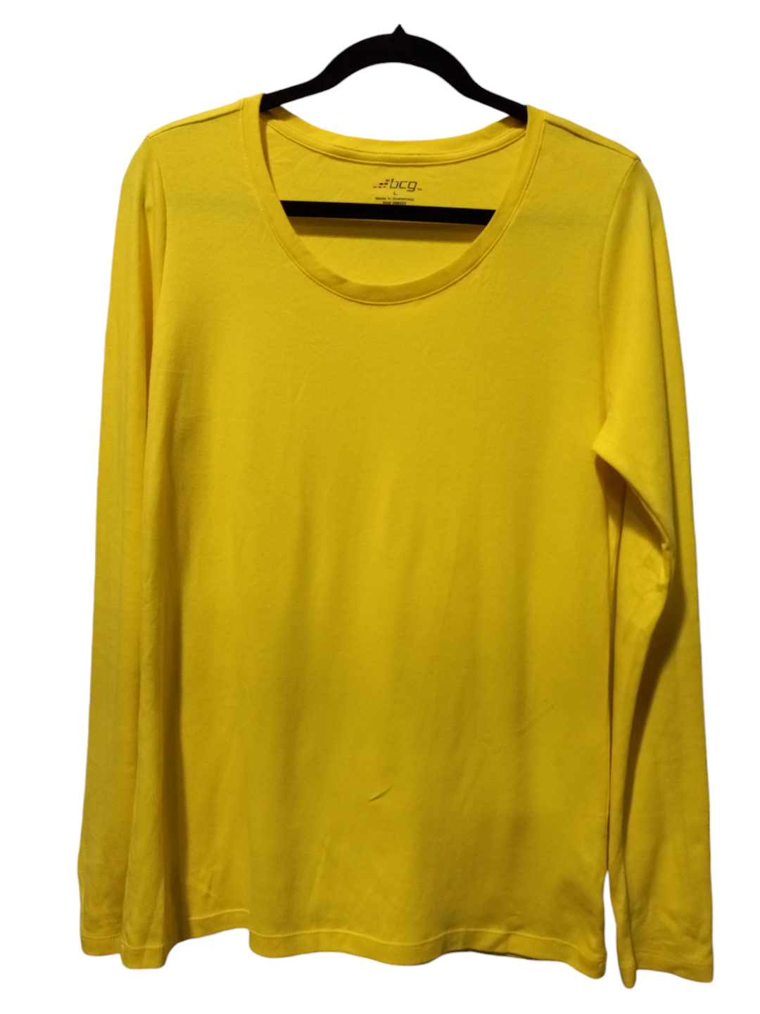 Top Long Sleeve By Bcg In Yellow, Size: L