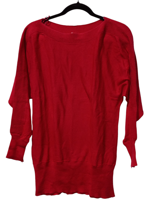 Top Long Sleeve By Alfani In Red, Size: M