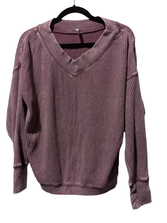 Top Long Sleeve By Z Supply In Purple, Size: S