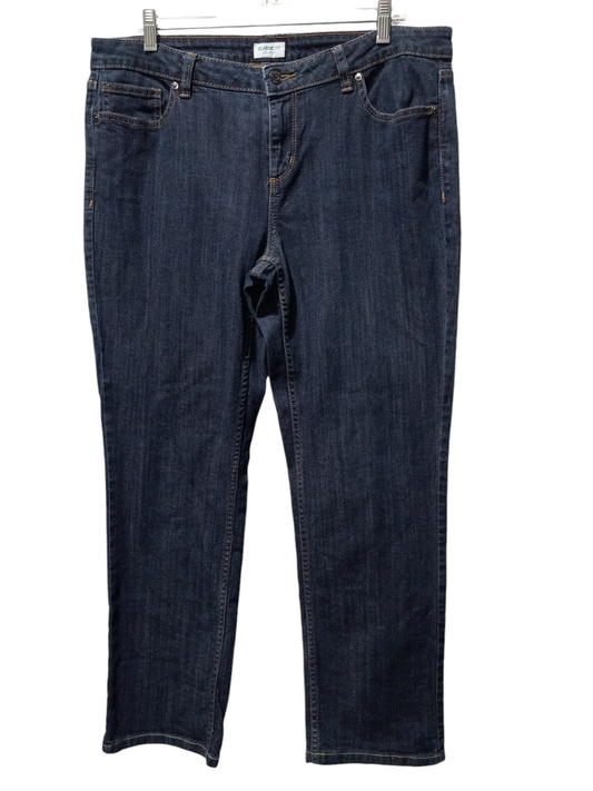 Jeans Straight By Liz Claiborne In Blue Denim, Size: 14