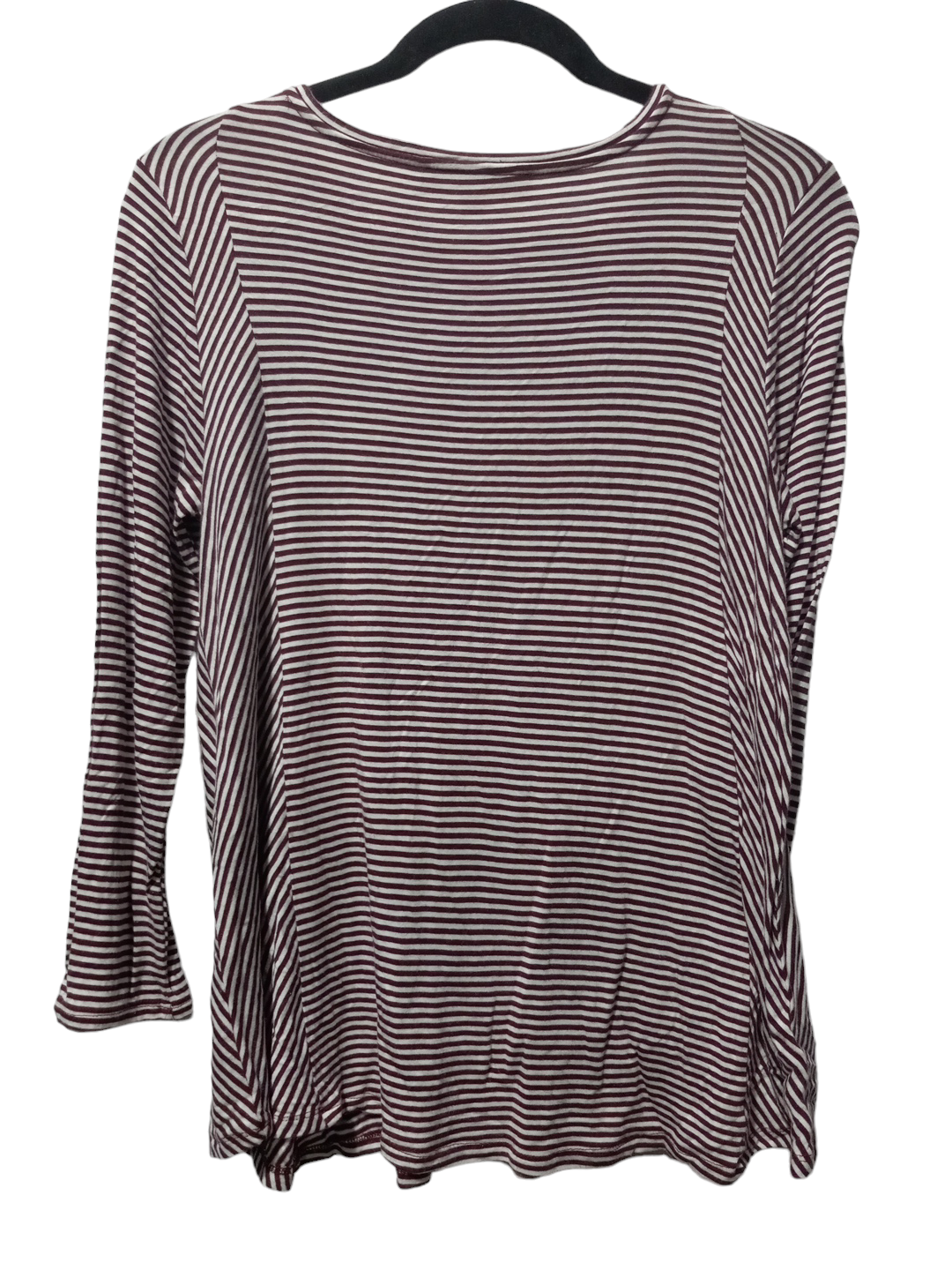 Top Long Sleeve By Entro In Striped Pattern, Size: L