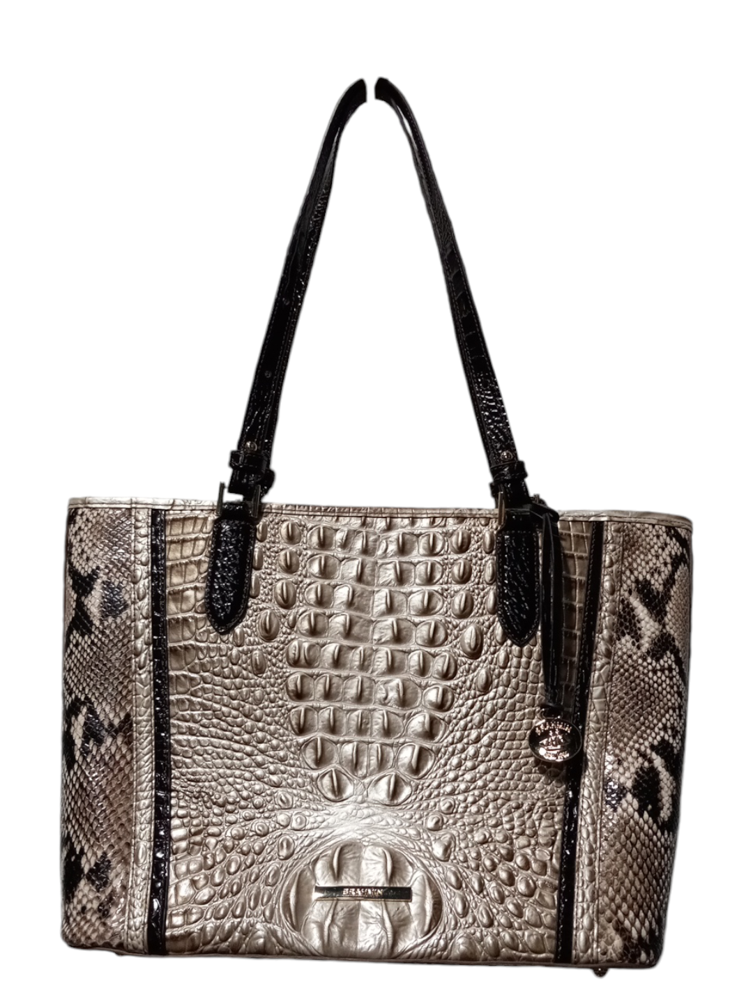 Handbag Designer By Brahmin, Size: Large