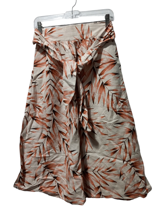 Skirt Midi By Ann Taylor In Tropical Print, Size: Xxs