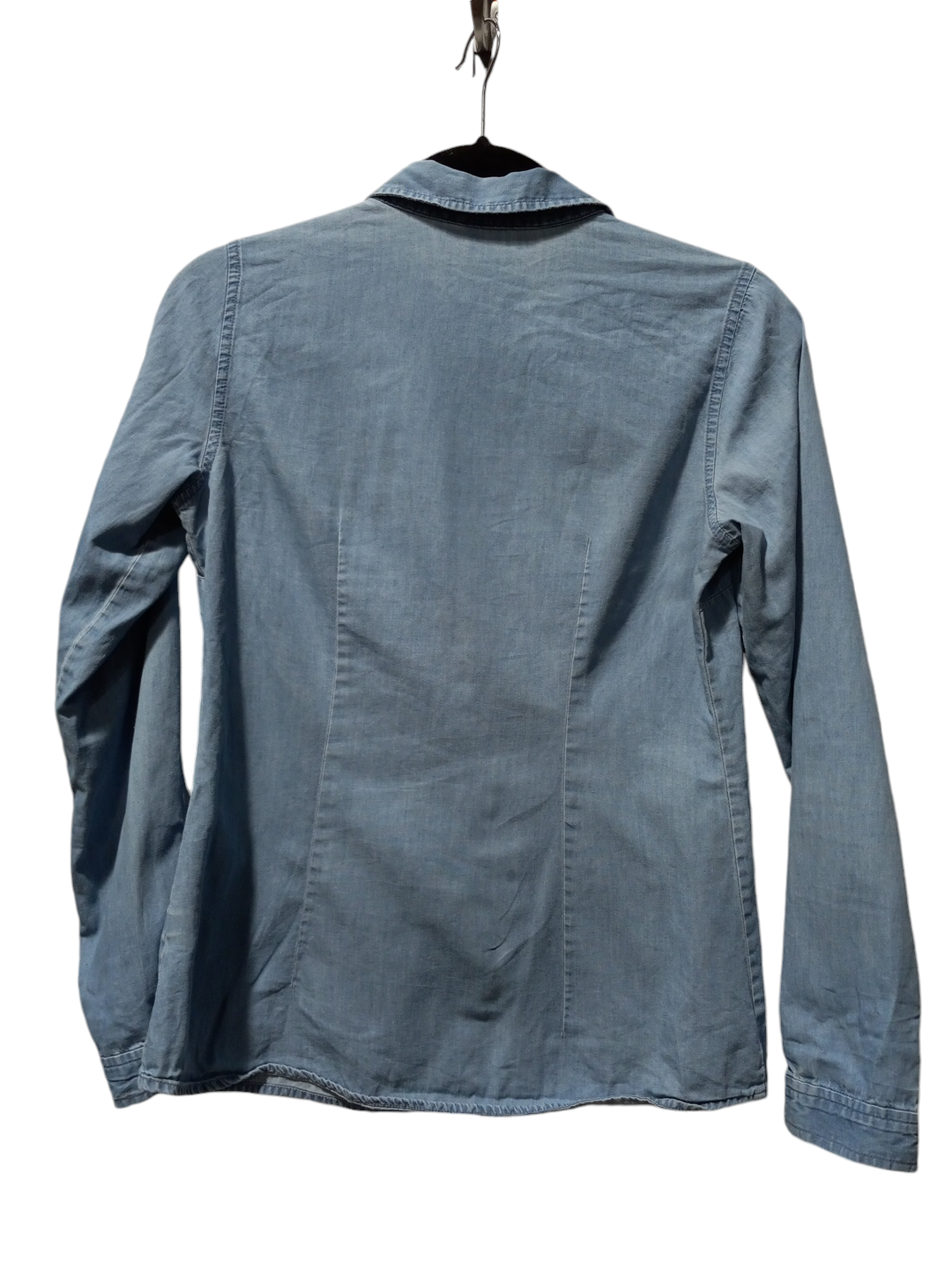 Top Long Sleeve By Limited In Blue Denim, Size: Xs