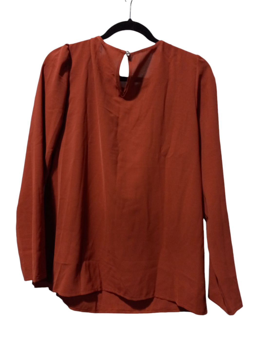 Blouse Long Sleeve By Shein In Red, Size: M