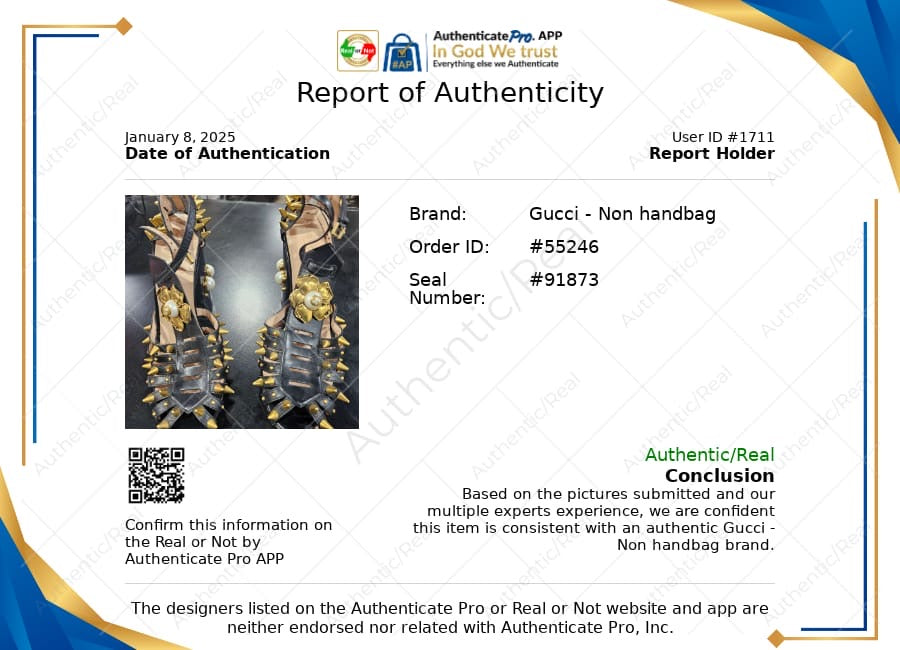 Sandals Luxury Designer By Gucci In Black & Gold, Size: 10