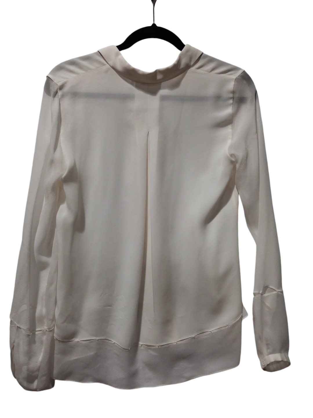 Blouse Long Sleeve By Elie Tahari In White, Size: Xs