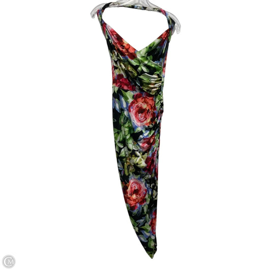 Dress Party Long By Norma Kamali In Floral Print, Size: Xs