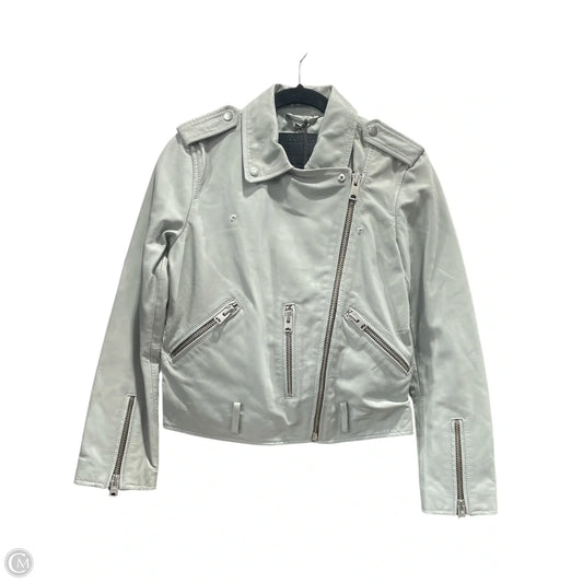 Jacket Designer By All Saints In Grey, Size: 6