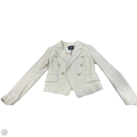 Jacket Leather By 7 For All Mankind In Cream, Size: S