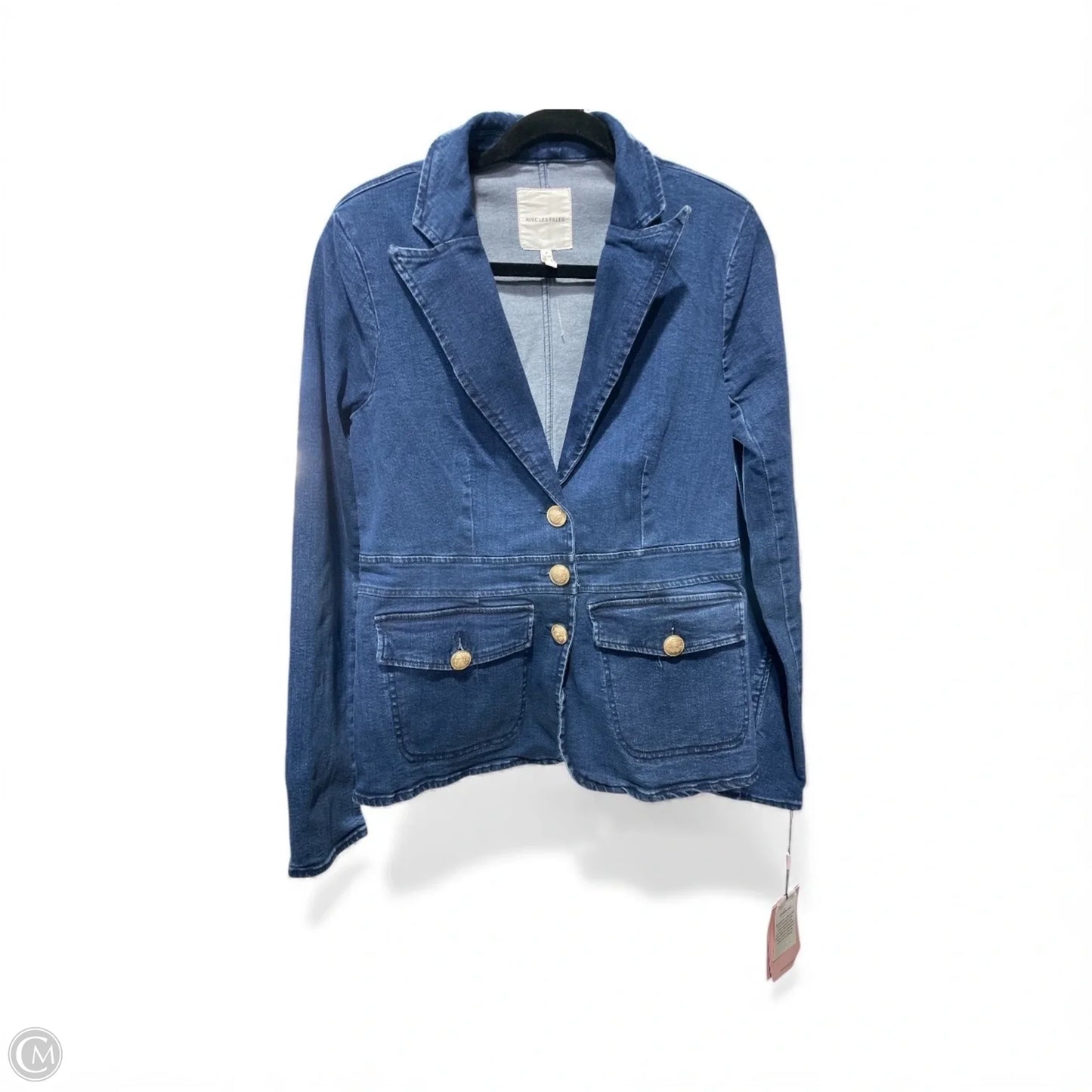 Jacket Denim By Avec Les Filles In Blue Denim, Size: S