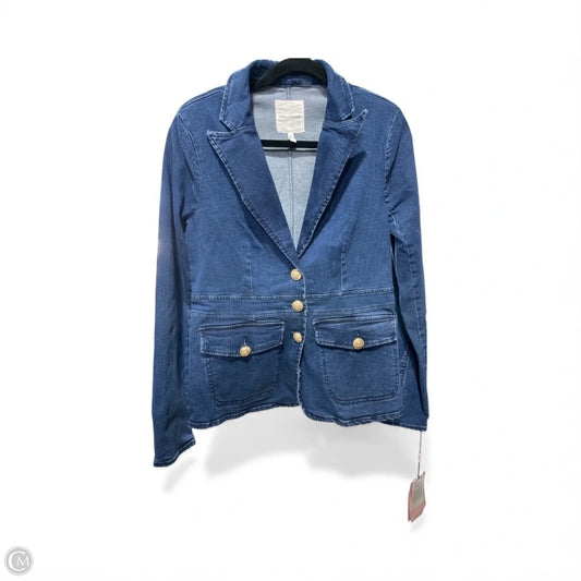 Jacket Denim By Avec Les Filles In Blue Denim, Size: S
