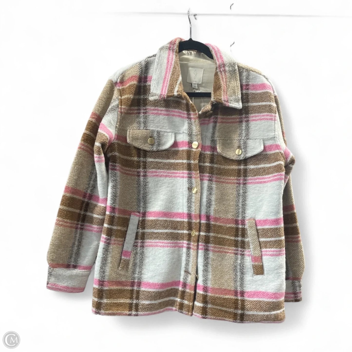 Coat Wool By Joie In Plaid Pattern, Size: S