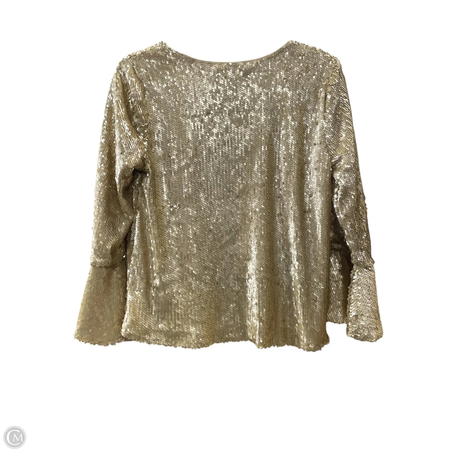 Blouse Long Sleeve By Altard State In Gold, Size: S