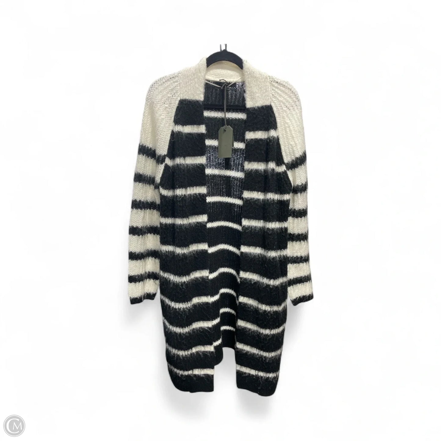Cardigan Designer By All Saints In Black & Cream, Size: Xs