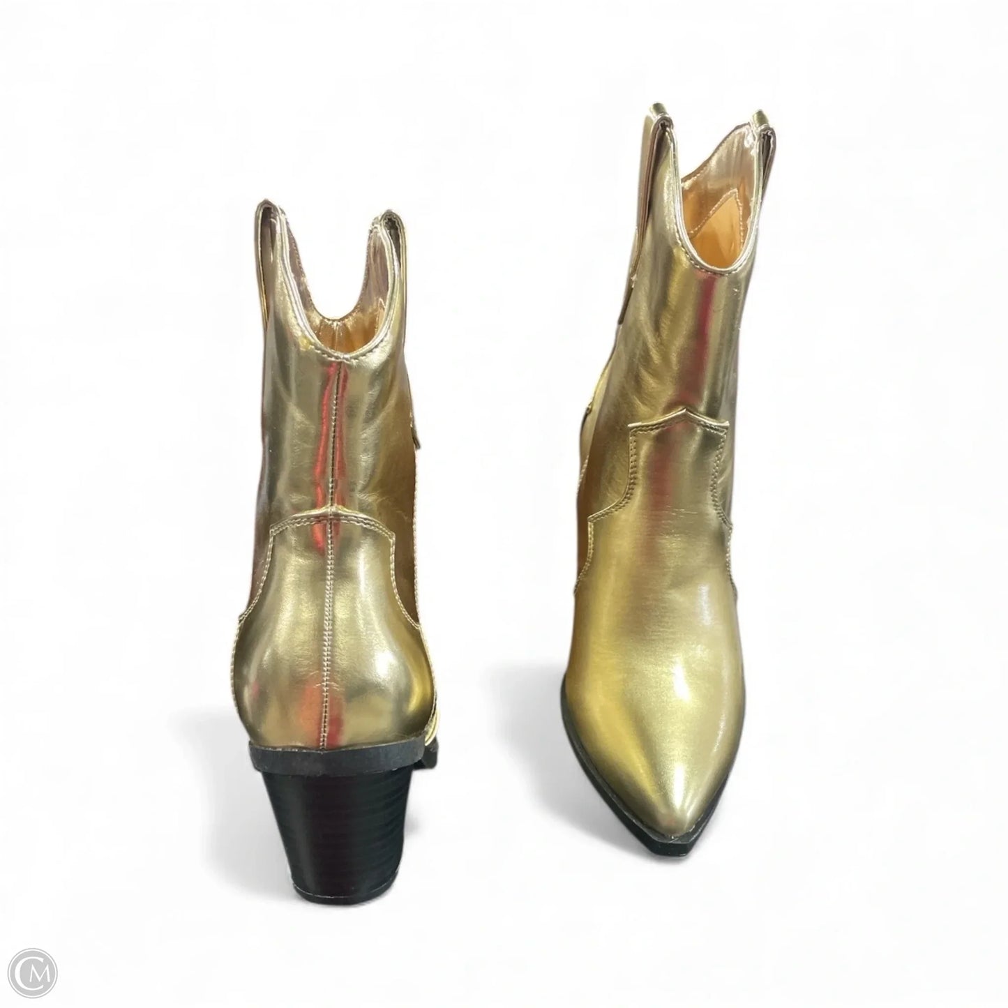 Boots Western By Bamboo In Gold, Size: 7.5